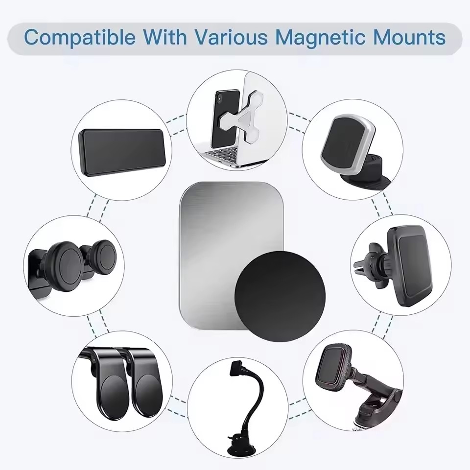 5/10pcs Magnetic Metal Plate D - огляд і ціна Phone Accessories Holder Car