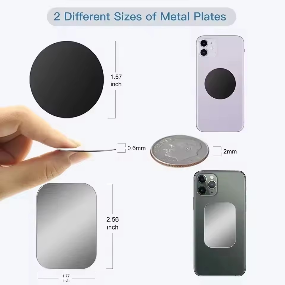 5/10pcs Magnetic Metal Plate D - огляд і ціна Phone Accessories Holder Car