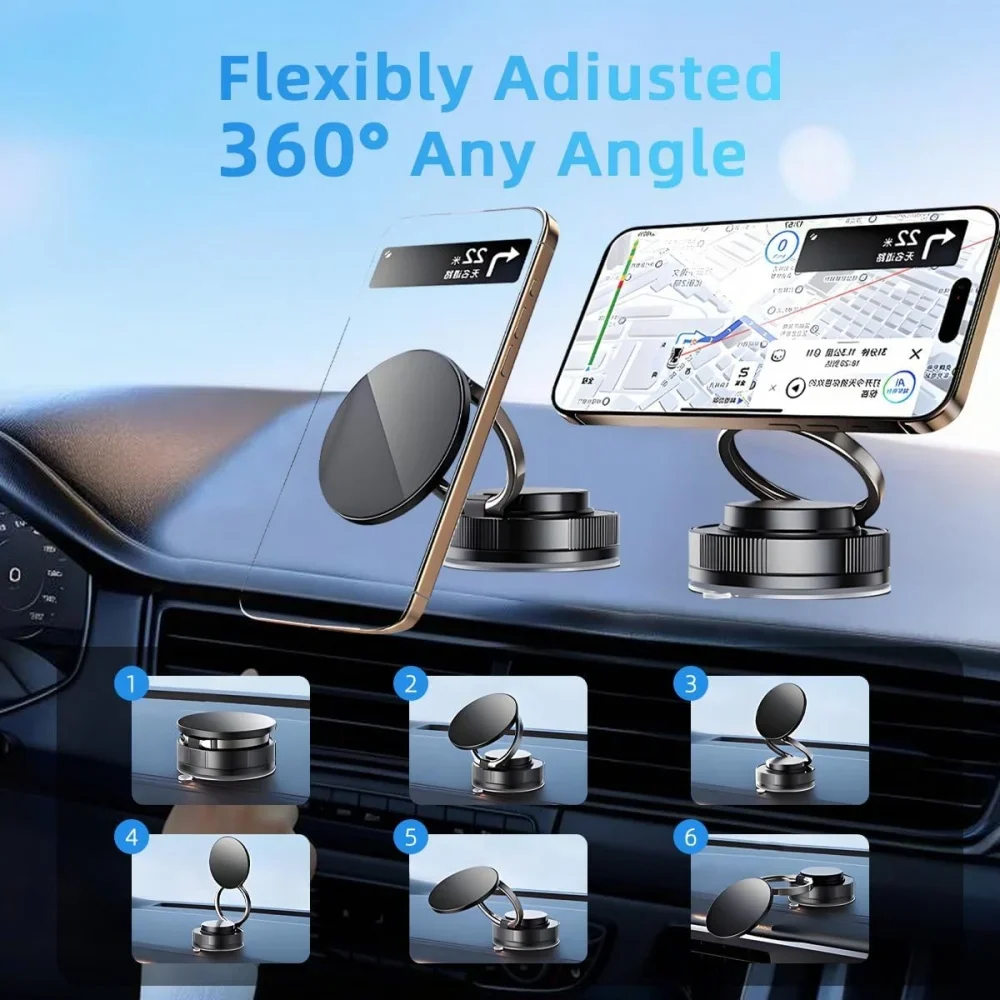 Upgraded 360°Vacuum Magnetic P - огляд і ціна Phone Accessories Holder Car