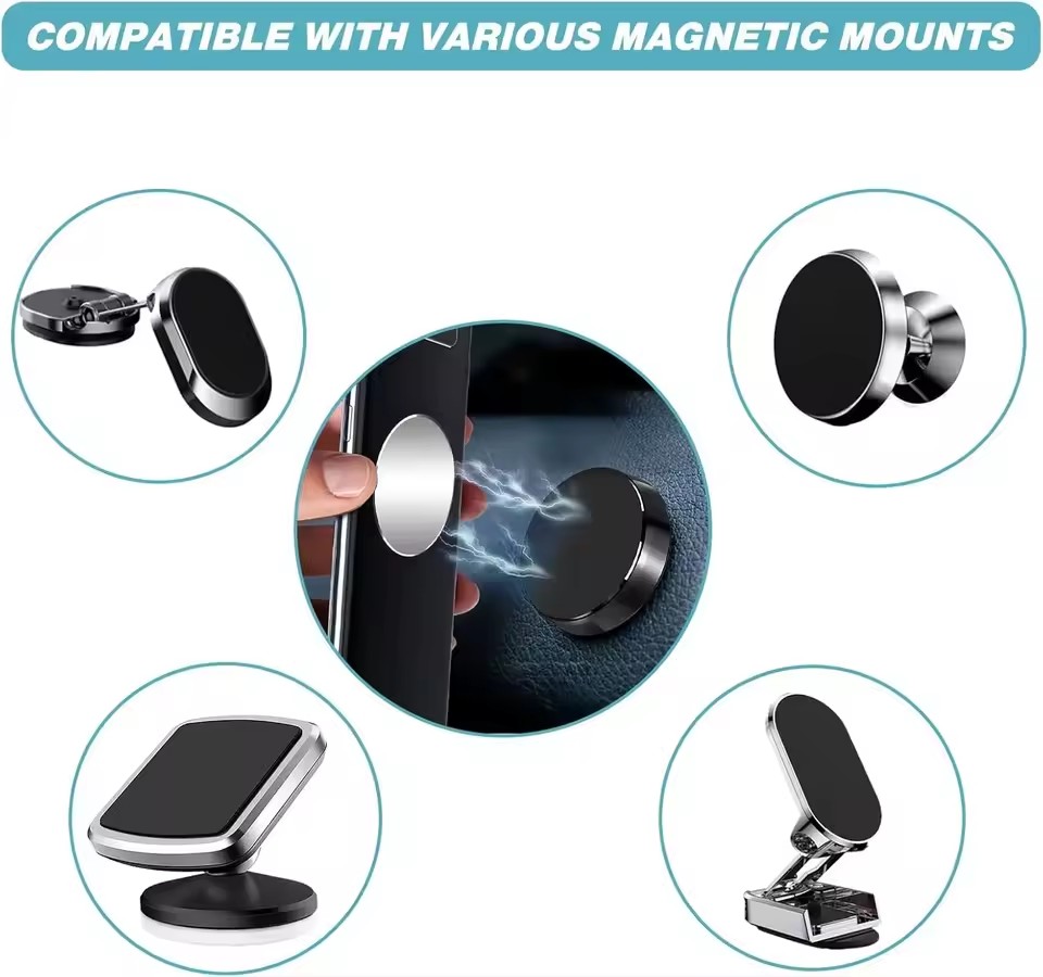 1/50Pcs Magnetic Metal Plate F - огляд і ціна Phone Accessories Holder Car