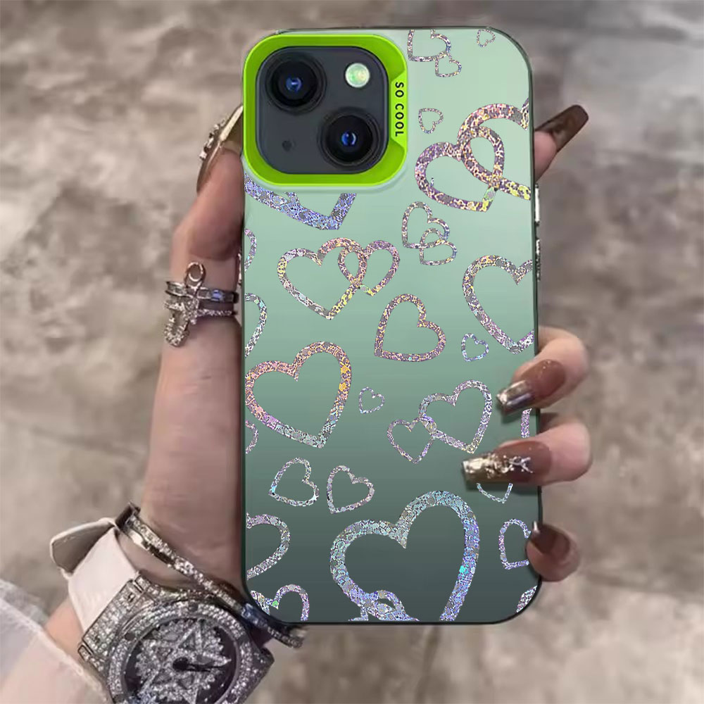 Colorful Heart Print Case For  - огляд і ціна Apple Iphone 15