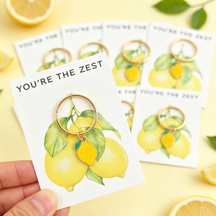 7 Chic Lemon Keychains, Includ - огляд і ціна Phone Accessories Charms